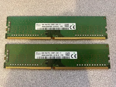 Lote de 16 GB (8 GB x 2 sticks) SK hynix DDR4 PC4-2400T Escritorio RAM Envío rápido Foto 1 de 2