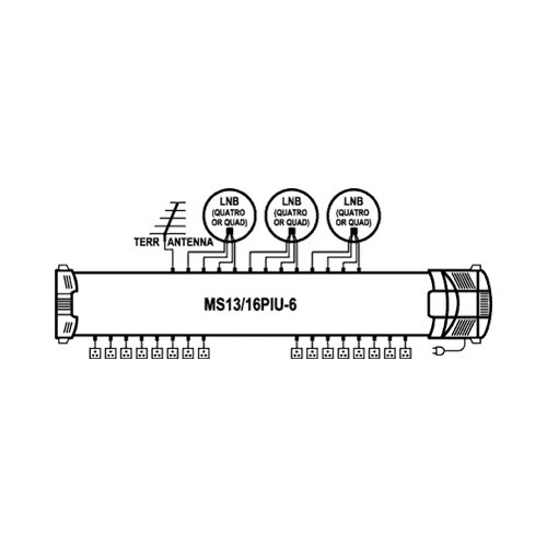 Multiswitch 13 Input 16 Output EMP MS 13/16PIU-6 - Image 1 of 1