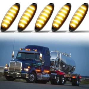5x Smoked Lens LED Raised Roof Clearance Marker Lights For International 3300 - Picture 1 of 12