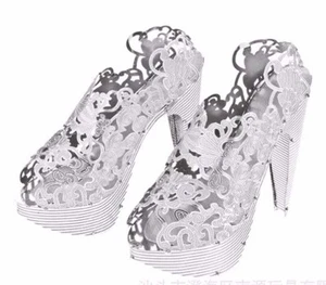 Absatzschuhe - Metall Bausatz zum Aufbauen - Box Typ DVD Metal 3D - XL - Bild 1 von 1