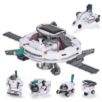 6-in-1 Solar Robot Kit Kids Ages 8-12 STEM Space Building Toy Set Educational - Image 1 of 4