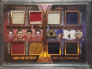 2019-20 Leaf ITG used Dream Cup Matchup Memorabilia Bronze! #DCM-05 15/20 WOW! - Picture 1 of 2