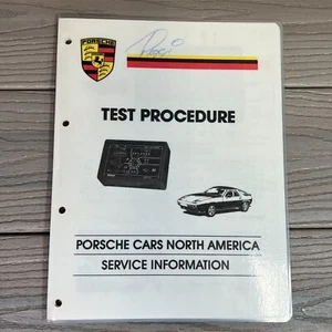 RARO Porsche Procedimiento de Prueba Laminado Manual de Información de Servicio Impreso 05/1986 - Imagen 1 de 3