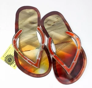 Next Innovations 3D Interactive Art Flip Flops Wall Art Powder Coated Steel - Picture 1 of 5