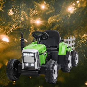 Kid's Electric Vehicle Tractor with Bucket Special Gifts for 3-8 Boys and Girls - Picture 1 of 9