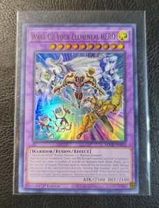Wake Up Your Elemental Hero 1st Ed MAZE-EN014 M PF Yu-Gi-Oh Maze of Memories - Picture 1 of 2