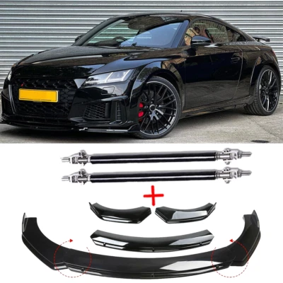 Front Bumper Lip Part Accessories Splitter Spoiler For Audi TTS Quattro Coupe - Image 1 of 4