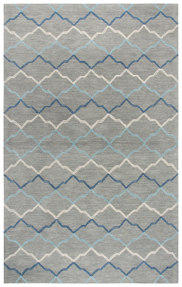 Rizzy Rugs Gray Gradient Angled Jagged Contemporary Area Rug Striped RS902A - Image 1 of 4