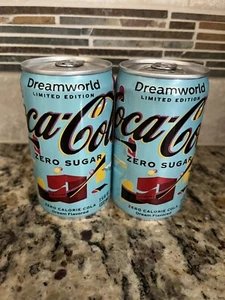 2 mini latas Coca-Cola Creations DreamWorld 7,5 oz edición limitada CERO AZÚCAR - Imagen 1 de 1