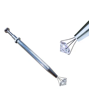 Stainless Steel Four-jaw Clamp  Gemstone Jewelry Grasping Tweezers Repair Tools - Picture 1 of 5