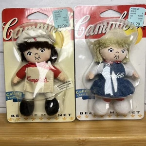 2 New Old Stock In Package Campbell's Soup Kids Beanie Magnets Soup 2002 - Picture 1 of 4