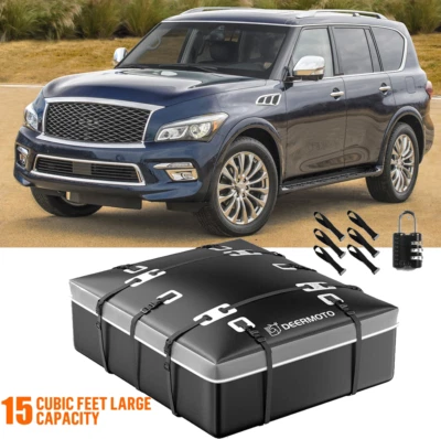 Bolsa de transporte de carga impermeable para techo de coche de 15 cu para Infiniti QX56 QX80 Foto 1 de 4