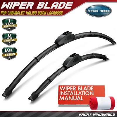 2x Front 26" & 18" Windshield Wiper Blades for Chevrolet Malibu Buick Lacrosse - Image 1 of 4