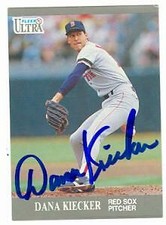 Dana Kiecker autographed Baseball Card (Boston Red Sox) 1991 Fleer Ultra #U6