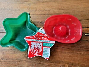 G&S Metal Products Co. 2 Silikon Backen Mikrowelle Gefrieren Mini-Pfannen #2666 (NEU) - Bild 1 von 4