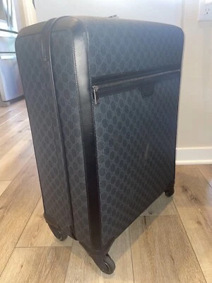 Maleta equipaje Gucci GG Supreme de lona y cuero Foto 1 de 4