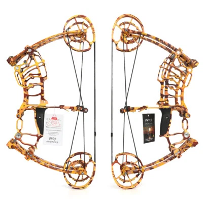 Archery Compound Bow Short Axis Dual-Use Steel Ball 30-70lbs Shoot Hunting RH LH - Image 1 of 4