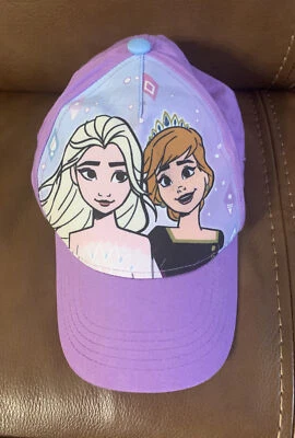 全新 迪士尼 冰雪奇缘 II 安娜 ELSA 女孩 球帽 遮阳板 — 第 1/4 张图片