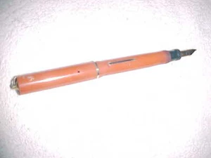 nice 46 Special SHEAFFER ORANGE RADITE Fountain Pen - 14K 46 SPECIAL NIB - Picture 1 of 6