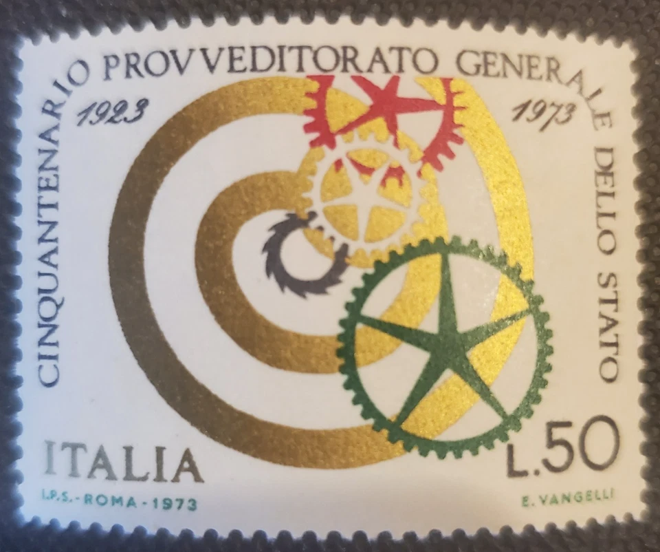 Selos da Itália, Scott 1107 conjunto completo, sem marca de charneira - Imagem 1 de 1