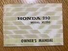 NOS Honda XL250 Motosport K0 Factory Original Owners Manual