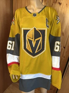 Las Vegas Golden Knights Adidas NHL Mark Stone #61 Stitched Gold Jersey Men NWT - Picture 1 of 14