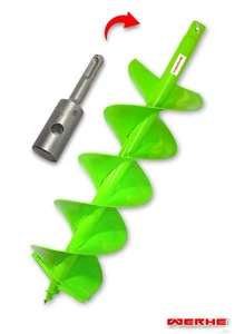 Taladro profesional WERHE® acero fuerte, taladro de tierra 200 mm doble eje adaptador SDS Plus - Imagen 1 de 11