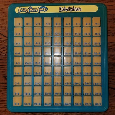 MAGIC MATH Machine Division Vintage 1993 Push Button Educational Homeschooling - Image 1 of 2
