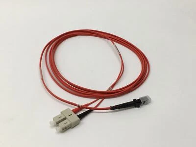 Fiber Optic Patch Cable FOCMP50 Black Box SC/MTRJ 50/125 Duplex Plenum Red 3M - Image 1 of 4