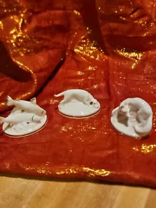 (3) ROYAL WORCESTER Figurines Country Life Series Fox - Trout -Foxhound - Picture 1 of 7