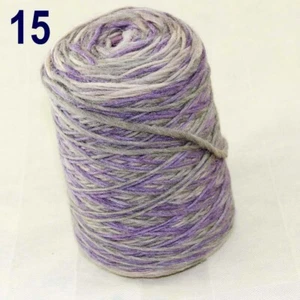 Sale New 1Cone 500g Colorful Hand Blankets Crocheted Yarn 15 - Picture 1 of 12
