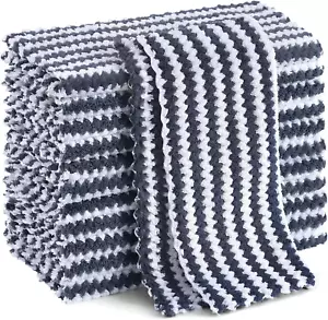 12 Pack Kitchen Dish Cloths, Ultra Soft and Absorbent Dish Towels, Reusable Fast - Picture 1 of 12