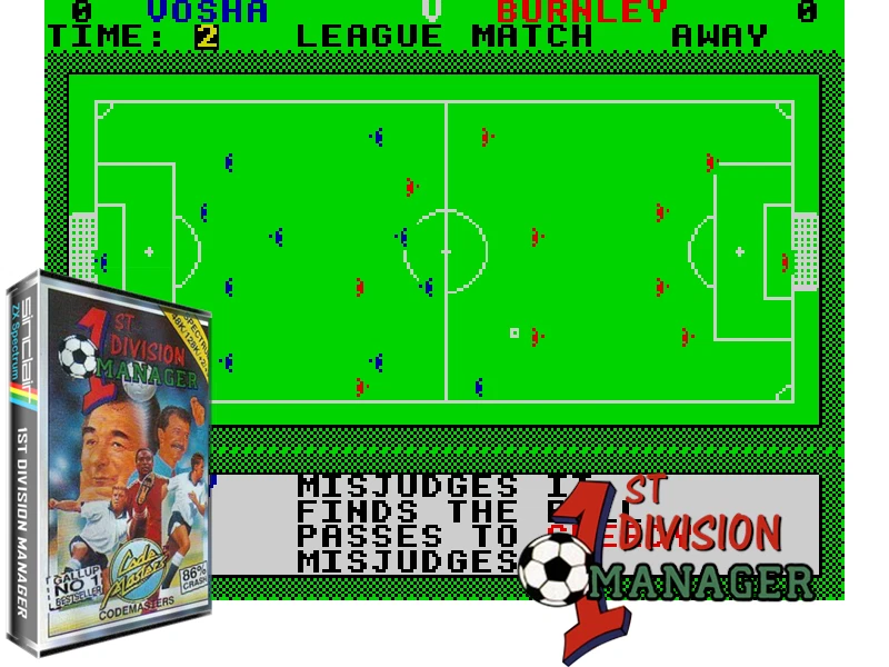 Sinclair Zx Spectrum 48K Jeu - 1ST Division Manager - Codemasters - Testé - Photo 1/1