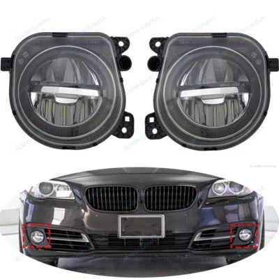 Conjunto de par de luces antiniebla para parachoques delantero apto para BMW 5' 530i F10 F07 LCI 2014-2016 Foto 1 de 4