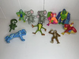 Rainforest Cafe Toy Figures 10 Total Jointed Jungle Toy Action Figures - Picture 1 of 6