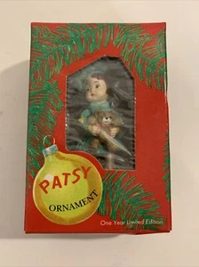 MIB 1996 Effanbee Patsy w/teddy bear Christmas Ornament P231 modeled  1928 doll - Picture 1 of 6