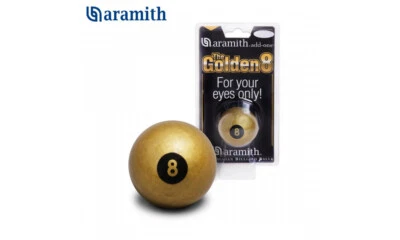 Billard Ball Aramith Billardkugel Golden 8 Phenolharz 57,2 mm Design & Fun