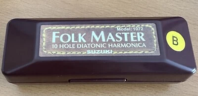 Suzuki Folkmaster Harmonicas B - USA SELLER = QUICK SHIPPING