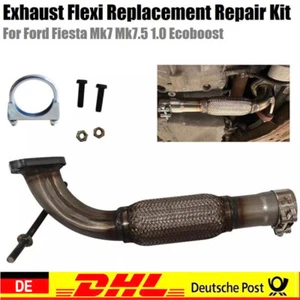 Für FORD FIESTA MK7 & MK7.5 (2008-2016) 1.0 Auspuff. Flexrohr Ersatz Autozubehör - Bild 1 von 13