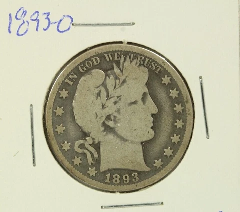 1893-O Barber Half Dollar : Very Good   VG Cover