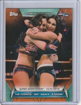 2019 Topps WWE Women's Division #85 The Iconics Orange Parallel #10/50 - Image 1 of 2