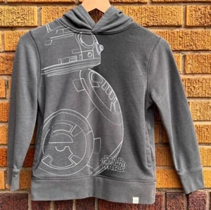 GAP Star Wars BB-8 Pullover Sweatshirt Hoodie - Boys Medium (8) - Gray - Picture 1 of 7