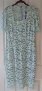 NUEVO VESTIDO MUJER BLUMARINE ABITO DONNA VERDE US 6 IT 44 HECHO EN ITALIA - Imagen 1 de 13