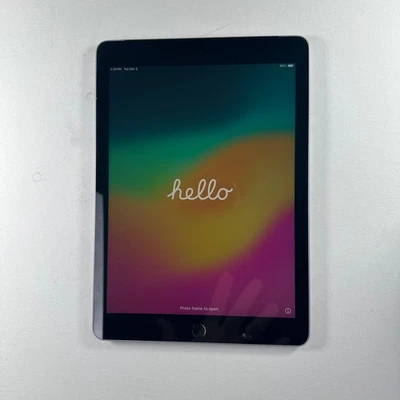 Apple iPad 6th Gen A1954 32 GB iOS 17.7.6 Space Gray ( Wi-Fi + 4G ) Unlocked - Image 1 of 4