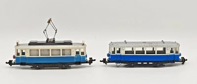 HAMO alte Straßenbahn + Beiwagen Oldtimer Modell selten Druckguss Rarität RAR - Bild 1 von 4