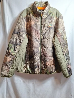 MOSSY OAK Full Zip Thinsulate Camouflage Jacket Sz 2XL Woodland Hunting Fishing - Image 1 of 4