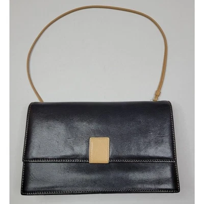 Caterina Lucchi Brown & Tan Italian Leather Shoulder Hand Bag Purse 8.5 x 5.5x 2 - Image 1 of 4