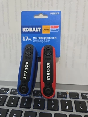 Kobalt Mini Folding Hex Key Set Standard and Metric Combination Hex Key Set New - Image 1 of 4