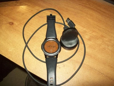 Samsung Galaxy Gear S3 Frontier 46mm Stainless Steel Case Black Sport Band R760 - Image 1 of 4