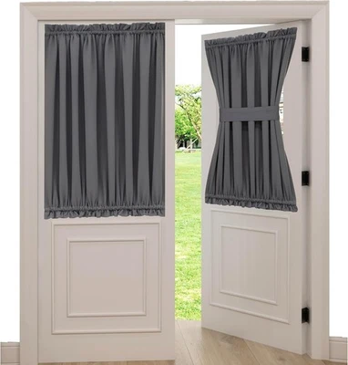 Французская дверная шторная панель для конфиденциальности затемнение род карман передний 54 x 72 дюйма окно - Изображение 1 из 4